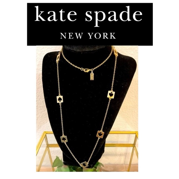 KATE SPADE 26” Spade ♠️ Necklace EUC